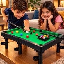 Mesa de Sinuca Bilhar Infantil Snooker Portátil com 2 Tacos - Visão 4