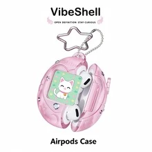 Pods Earphone Protective Case, 3D Grating Transformation, Pink Rabbit, Moving Rabbit, Gift Box Packaging, Can Be Hung On Backpack, Earphone Case - View 2