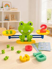 Mainan Keseimbangan Matematika Katak dengan Balok Bernomor dan Kartu Pengenalan Warna, Aktivitas Edukasi Menghitung dan Membandingkan Berat untuk Anak Prasekolah dan TK, Matematika TK, Mainan Matematika Montessori, Mainan Menghitung, Mainan Anak (Hadiah Ulang Tahun/Natal) - Hijau - View 13
