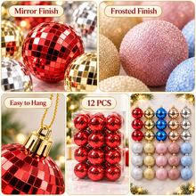 5cm Christmas Tree Baubles 12PCS Decorative Hanging Ball Set - Random - View 6