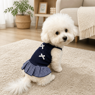 1pc Breathable Dog Tank Dress, Anti-Shedding Tank Top For Small Dogs And Cats, Dropshipping