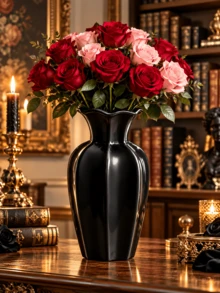1pc Vintage European Style Wavy Curved Vase, Large Capacity Floral Container, Living Room Tabletop Decor Vase, Valentine's Day & Housewarming Decoration - Octagonal Vase - View 6