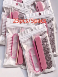1-150pcs Nail Trimming Tools (5pcs/Pack), Multi-Functional Manicure Set, Portable Travel, Daily Use, Manicure Care/Suitable For Back To School, Christmas, Halloween Gifts - White - View 10