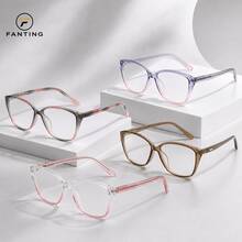 FANTING Women Glasses Cat Eye Clear Lens Frames, Men Glasses Black Full Rim Fashion Eyeglasses - TR26013 - View 4