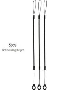 1/3pcs Pen Lanyard Set, Elastic Rope With Silicone Ring, Retractable Pen Clip, Clipboard Pen Lanyard, Tablet Pen Clip, Anti-Loss Pen Lanyard, Can Fix Pen Clip On Screen, Practical Anti-Loss Tool For Office And Study - Set - View 9