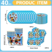 Bộ đồ dùng bàn tiệc chủ đề Paw Patrol hoạt hình chính thức được cấp phép, bộ trang trí, tiệc sơ sinh, tiệc sinh nhật, đạo cụ trang trí studio chụp ảnh, đồ dùng bàn tiệc Halloween, đồ dùng bàn tiệc Giáng sinh, đồ dùng bàn tiệc Năm mới, đồ dùng bàn tiệc ngày lễ, đồ dùng bàn tiệc dùng một lần - Xem 14