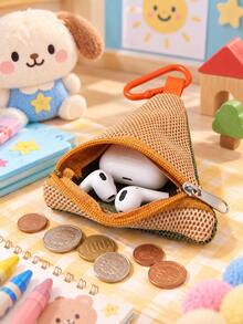 Cute Nylon Coin Purse, Student Bus Card/Meal Card Storage Bag, Portable Earphone Bag, Small Hanging Pouch, Suitable For Decorating Bags Or Belts, Halloween Special Offer - Multicolor - View 3