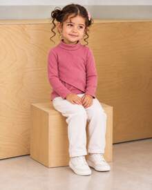 Young Girls Knit Tops - Pink - View 2
