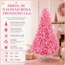 Found Christmas Trees - Hot Pink - View 2