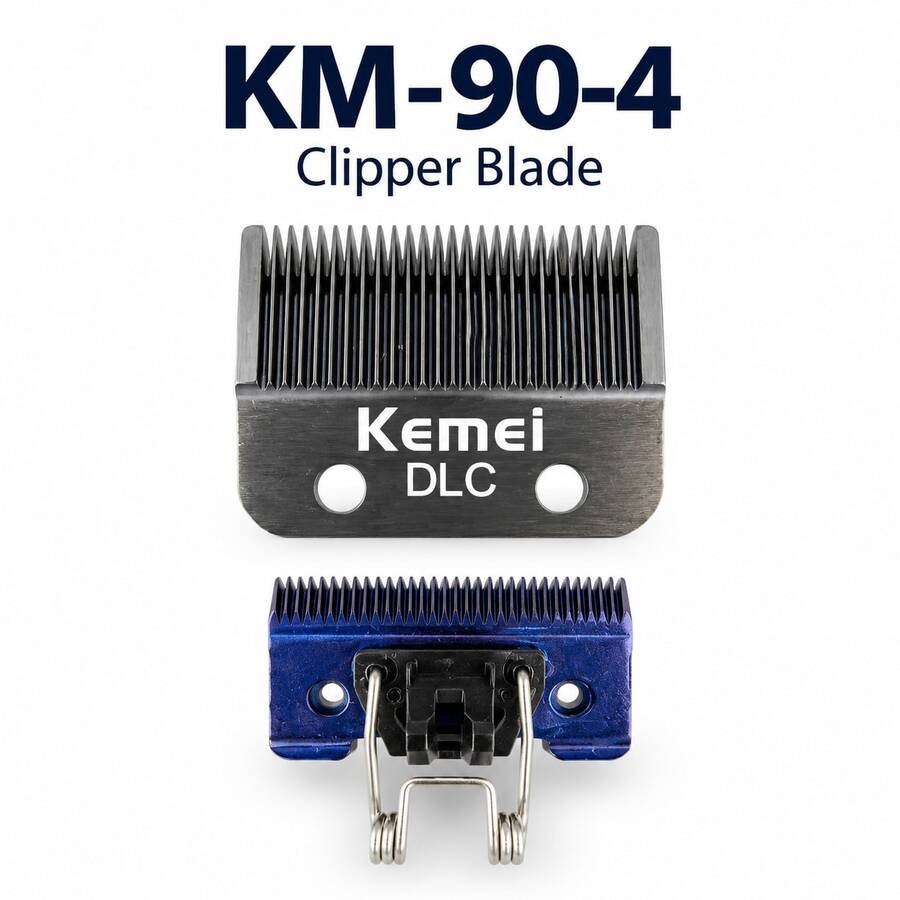 Kemei شفرة ماكينة حلاقة كهربائية كيمي 90-4، شفرة استبدال أصلية، شفرة ماكينة حلاقة من الفولاذ المقاوم للصدأ، شفرة من معدن مسحوقي، ماكينة حلاقة كهربائية KM-90-4 - الأسود - مشاهدة 1