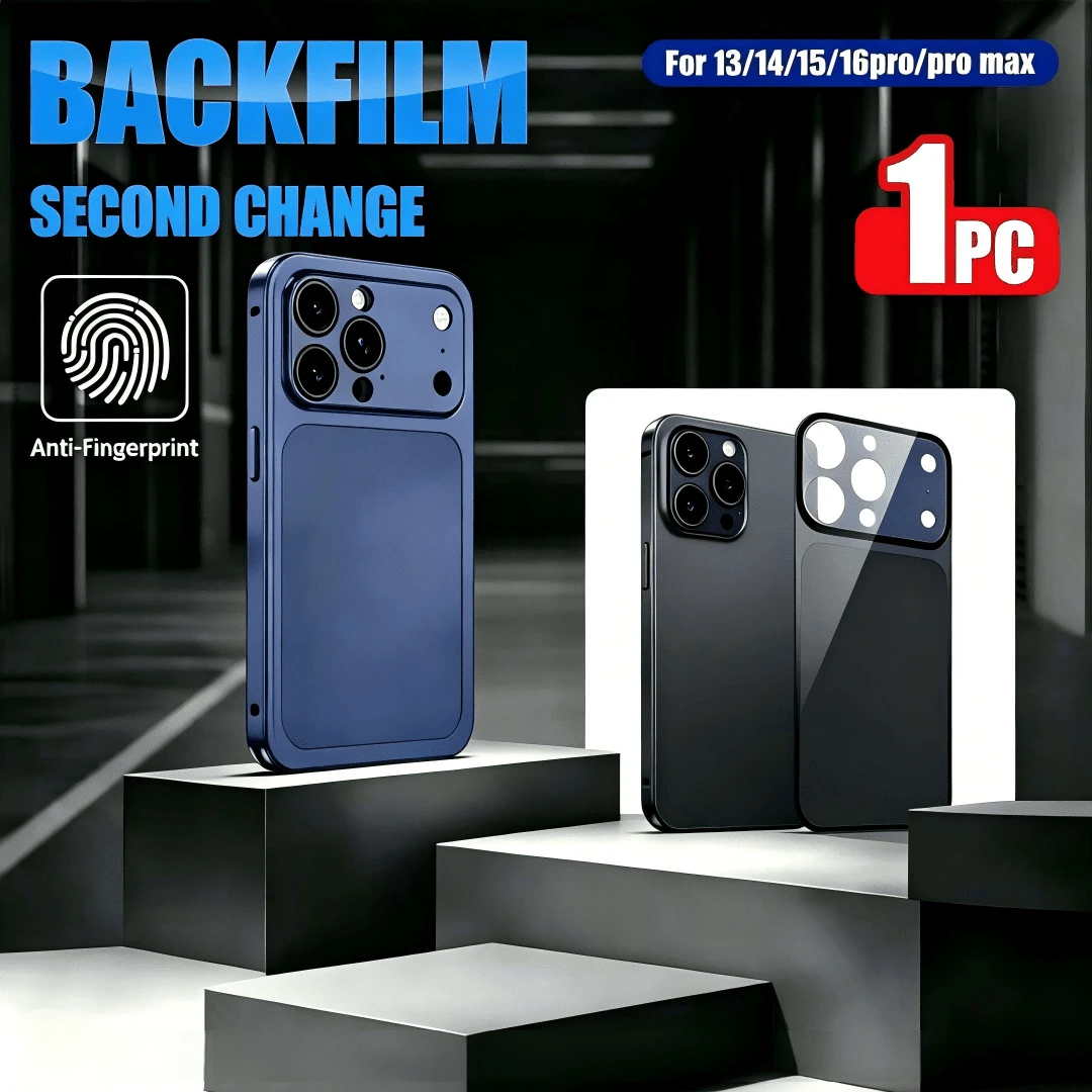 XINHONGYU Ultra-Thin Matte PC Back Film Intand Look Compatible With Iphone 17 Pro/17 Pro Max Compatible With IP16 Pro Max/15Pro/14pro Ultra-Thin Instant Transformation To 17Pro/17 Pro Max Matte PC Back Film - Blue - View 1