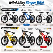 Model Sepeda Jari Mini dari Paduan Logam, Mainan Meja Sepeda Gunung Realistis, Ukuran 27" dan 29", 6 Warna, Dekorasi Sepeda yang Indah, Hadiah untuk Kolektor dan Pecinta Sepeda - MultiWarna - View 7