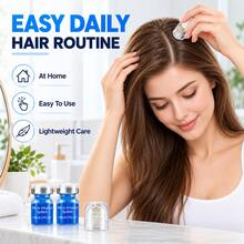 9pcs X 5ml Scalp Serum Set With Applicator, Lightweight Moisturizing Hair And Scalp Care Serum, Refreshing Non-Greasy Daily Hair Care Set - Nourishing - View 9
