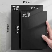 Vintage Style 256-Page Thick A5 Notebook, Glossy Faux Leather Cover, Suitable For Sketching And Doodling, Office Essential, Learning Supplies - A - View 1