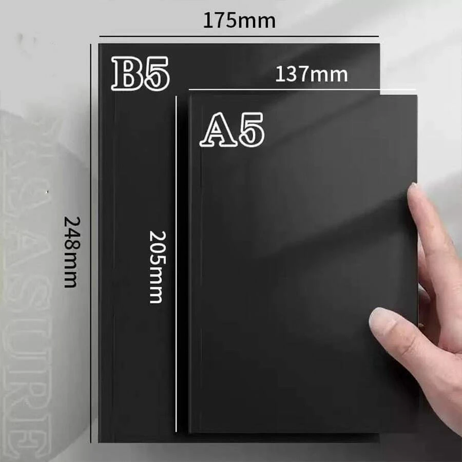 Vintage Style 256-Page Thick A5 Notebook, Glossy Faux Leather Cover, Suitable For Sketching And Doodling, Office Essential, Learning Supplies - A - View 1