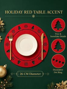 Nordic Style Felt Placemats And Coasters (Coasters Are Gifts) - Holiday Style Non-Woven Felt Placemats, Suitable For Tableware. - View 7