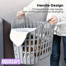 1pc Foldable Wall-Mounted Laundry Basket, Space-Saving Multi-Compartment Collapsible Clothes Storage Bin With Lid, Durable Polypropylene Rectangular Organizer Box For Home Bathroom Laundry Room, White - Multicolor - View 3