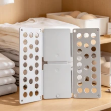 1pc Multifunctional Clothes Folding Board - Closet Storage Box, Suitable For Shirts, Pants And T-Shirts, With Multiple Slots And Cutouts For Efficient Storage, Clothes Organizer Storage, Foldable Clothes Storage Box, Durable Lightweight Folding Board, Durable Plastic Shirt Folder, Easy To Organize Clothes, Space-Saving, For T-Shirts, Shirts, Pants - Easy To Use - Multicolor - View 16
