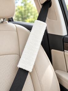 Car Seat Belt Shoulder Pad, Soft Seat Belt Cover, Plush Shoulder Strap Protector, Anti-Friction Comfortable Cushion, Wrap-Around Fit, Universal Vehicle Interior Accessory, Suitable For Driving, Travel, Road Trip, Commute, Neck And Shoulder Comfort Pad - A - View 13