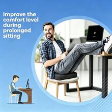 Premium Soft Thickened Sturdy Seat Cushion, Breathable Surface, Portable Rectangular Cushion For Office Chair, Home And Travel, Easy To Clean, Durable Indoor Decor Accessory For Home, Car And Indoor Resting - 1PC - View 8
