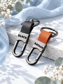 Personalized Keychain, Engraved Key Ring, Customized Key Pendant, Car Key Ring, Personalized Name Keychain, Birthday Gift Letter Keychain, Aesthetic - Multicolor 1 - View 5