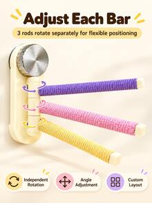 1PC Rotating Suction Cup Parrot Perch, 3 Adjustable Cotton Rope Bird Perches For Budgies, Cockatiels & Lovebirds, Bird Cage Stand Toy, Perching & Chewing Cage Accessory - Suction Cup Parrot Rotating Perch[1pc] - View 5