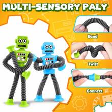 Set Mainan Robot dengan Perekat Hisap, Mainan Sensorik Kreatif dengan Perekat Hisap yang Dapat Diregangkan dan Berwarna-warni, Mainan untuk Melatih Imajinasi dan Kreativitas Remaja, Cocok untuk Permainan dan Aktivitas Pesta, Perlengkapan Pesta, Permainan Sensorik Anak Edisi Rumahan - MultiWarna - View 4