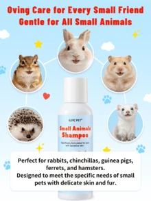 GJYC PET Small Animal Shampoo For Rabbits, Hamsters & Guinea Pigs, 3.38 Fl Oz – Tear-Free PH Balanced Cleanser For Sensitive Skin, Deodorizing & Conditioning For Soft Fur - View 5