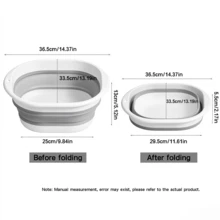 Foldable Pet Bathtub, Small Dog Bathtub With Drain Hole, Foldable Bathtub, Washing Basin, Laundry Basket, Dirty Clothes Storage Basket, Suitable For Cats And Dogs Bathing - Multicolor - View 3