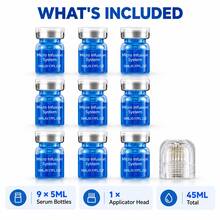 9pcs X 5ml Scalp Serum Set With Applicator, Lightweight Moisturizing Hair And Scalp Care Serum, Refreshing Non-Greasy Daily Hair Care Set - Nourishing - View 8