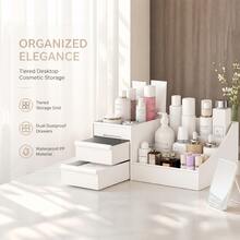 Makeup Storage Box, Office Stationery Desktop Organizer, Drawer Storage Rack, Space Saving - Multicolor - View 5