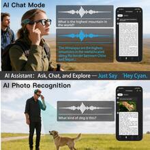 SENBONO AI Smart Photography Glasses, Unisex, 8MP Camera, AI Voice, AI Photo Recognition, AI Translation, HD Photo/Video, AI Voice Assistant, Wireless Calling, Women's AI Smart Photography Glasses, Compatible With Android - View 3