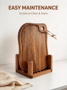 Kitchen Countertop Wood Cutting Board, Countertop Cutting Board, Anti-Cutting Board, Used For Kitchen Countertop Protection, Kitchen Supplies, Kitchen Accessories, Kitchen Cutting Boards. - 1PC - View 5