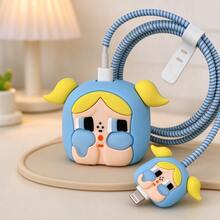 Warner Bros 1Set The Powerpuff Girls Charger And Cable Case, Cute Pink Protective Cover Compatible With Iphone 18W/20W Adapter, Data Cable Protection, Durable And Stylish, Charging Head Cover And Data Cable Protective Cover Set, Mobile Phone Data Cable Protection Data Cable Accessory Storage Protection Cover, Party Small Gift, Suitable For The Powerpuff Girls Fans, Perfect Birthday, Holiday, Party, Halloween, Christmas, New Year Gift For Family And Friends - Multicolor - View 7