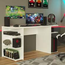 Escritorio Gamer Madesa Para Pc Y Consola - Blanco - Ver 11