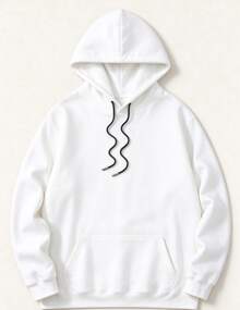 Sudadera stwd con estapado grande en la parte trasera y logos pequeños adelante unisex - Blanco - Ver 3