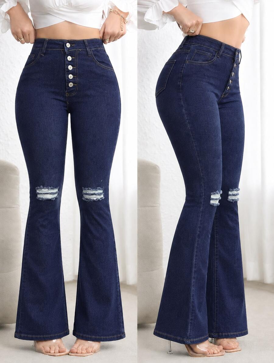 Women Jeans - 2059 Dark Blue - View 1