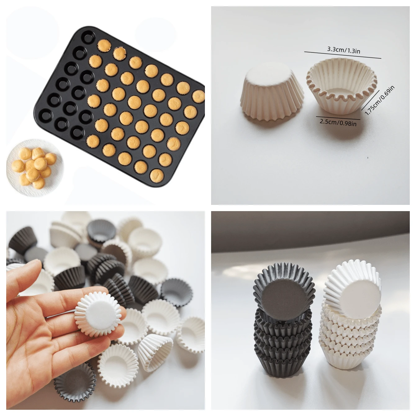 Disposable Paper Chocolate Baking Cups, Suitable For Making Mini Desserts; Heat-Resistant, Suitable For Camping Supplies, Party Supplies, Friends Gatherings And Family Meals - View 1