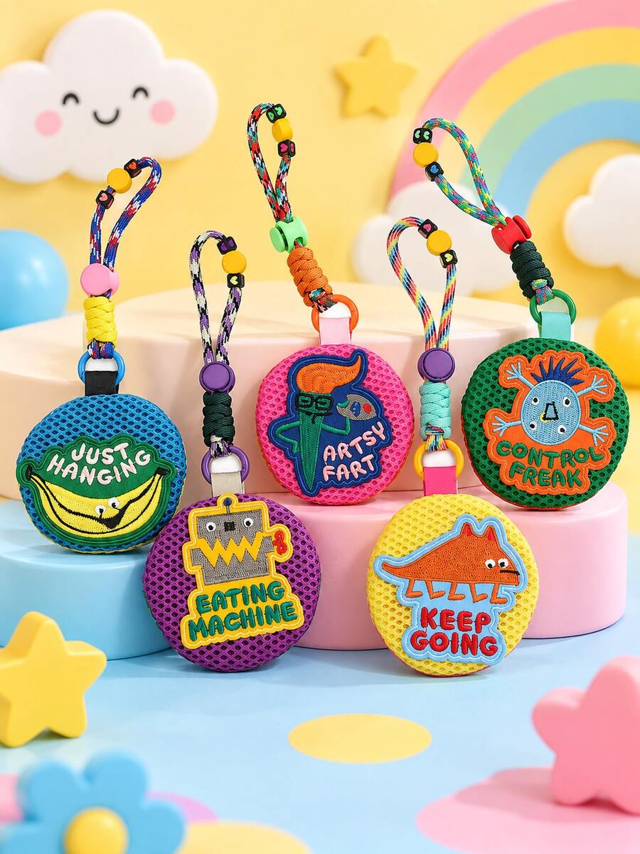 Dompet Gantung Mini Anak-Anak, Tempat Penyimpanan Koin, Dompet Mini, Tas Gantung Portabel, Tas Penyimpanan Earphone yang Dipersonalisasi, Juga Dapat Menyimpan Plester Pengusir Nyamuk Beraroma, Tas Penyimpanan Multifungsi - MultiWarna - View 1