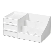 Makeup Storage Box, Office Stationery Desktop Organizer, Drawer Storage Rack, Space Saving - Multicolor - View 10