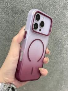 Candy Color Gradient Clear Phone Case Compatible With IPhone 17 Pro Max 17 Pro 17 16 Pro Max 16 Pro 16 15 Pro Max 15 Pro Max 15 Pro 15 14 Pro Max 14 Pro 14 13 Pro Max 13 Pro 13 11 12 Clear Ombre Shockproof Back Cover - Gradient Red - View 2