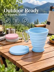 2pcs/1pc Foldable Water Bottle - Portable Leak-Proof, Suitable For Travel And Camping. Designed For Travel: Collapses To 0.7 Inches, Conveniently Fits In Luggage, Bags Or Seat Back Pockets. Leak-Proof. - Multicolor - View 8