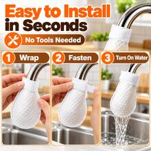 High-Density Non-Woven Faucet Filter Cartridge, Universal Tap Water Filter For Kitchen And Bathroom, Easy-Install Filter For Rust, Sand And Impurities, Home Water Purification Filter Accessory - A - View 3