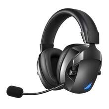 Wireless Gaming Headset With Detachable Noise-Cancelling Microphone, Supports 2.4G, Bluetooth, USB And 3.5mm Wired Connection, 3 Modes, Compatible With PC, Switch, Smartphone And Tablet - Black - View 11