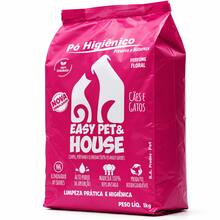 Pó Higiênico Floral Eliminador de Odores para Gatos e Cachorro Easy Pet & House 1 Kg. - A - Visão 3