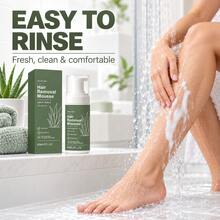 Mousse tẩy lông Aloe Vera 60ml, bọt tẩy lông cơ thể dịu nhẹ phù hợp cho chân, tay và vùng dưới cánh tay, dễ rửa sạch, chăm sóc da mịn màng tại nhà - Lô hội - Xem 8