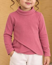 Young Girls Knit Tops - Pink - View 5