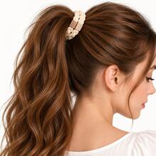 10pcs Woven Rhinestone Hair Ties, Cute Elastic Hair Accessories, Women's Ponytail Hair Bands - Multicolor - View 7