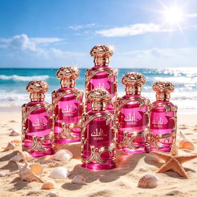 Lattafa Habik 3.4oz Arabian Fragrance Spray For Her, Popular Fruity Floral Musk Scent, Rich Oriental Feminine Aroma, Long Wear High Sillage Perfume, Suitable For Daily Casual Wear, Dinner Dates And Evening Night Out Social Activities