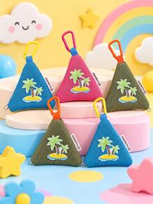 Cute Nylon Coin Purse, Student Bus Card/Meal Card Storage Bag, Portable Earphone Bag, Small Hanging Pouch, Suitable For Decorating Bags Or Belts, Halloween Special Offer - Multicolor - View 1
